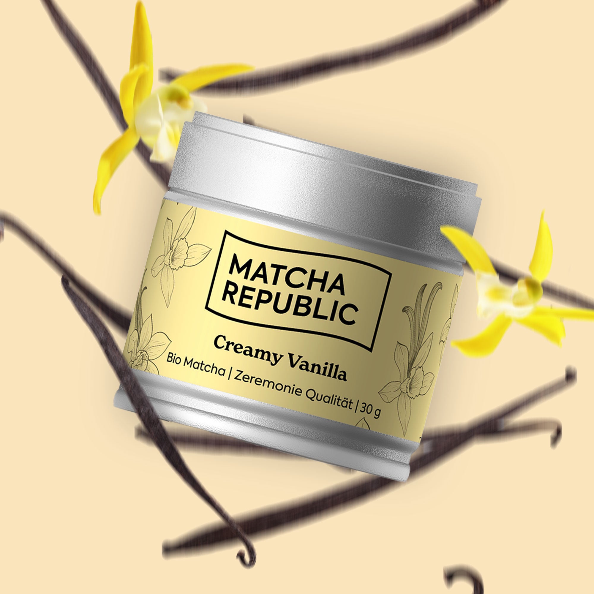 Bio-Matcha mit Vanille-Geschmack